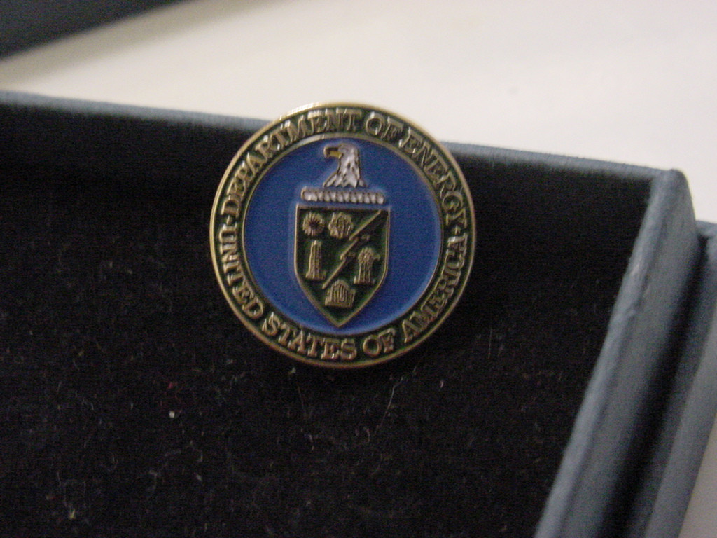 new department of energy DOE lapel pin