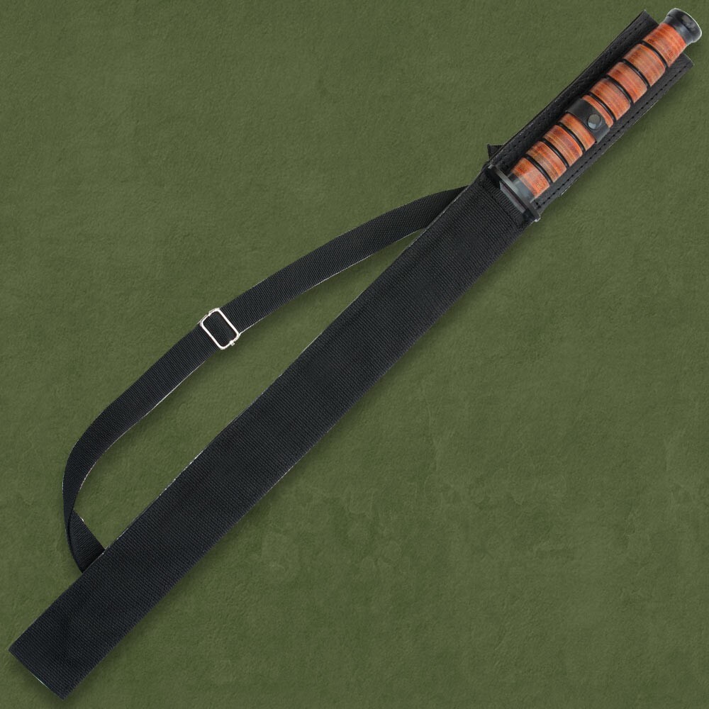 1942 US Combat Sword with Sheath | USMC Replica | Shoulder Strap | Overall 27.5"