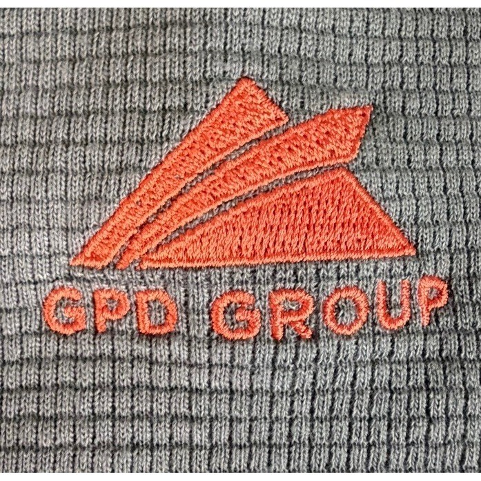 Men's Olive Green Waffle Knit Long Sleeve Henley Outdoor Size L Utility