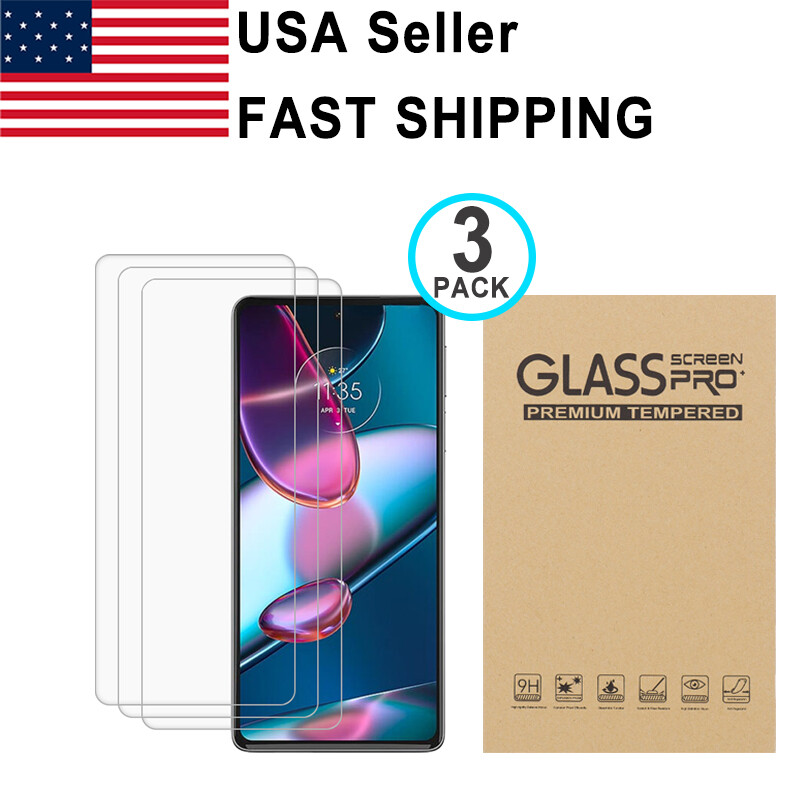 3PACK Tempered Glass For Motorola Moto Edge + 2021 2022 2023 2025 5G UW