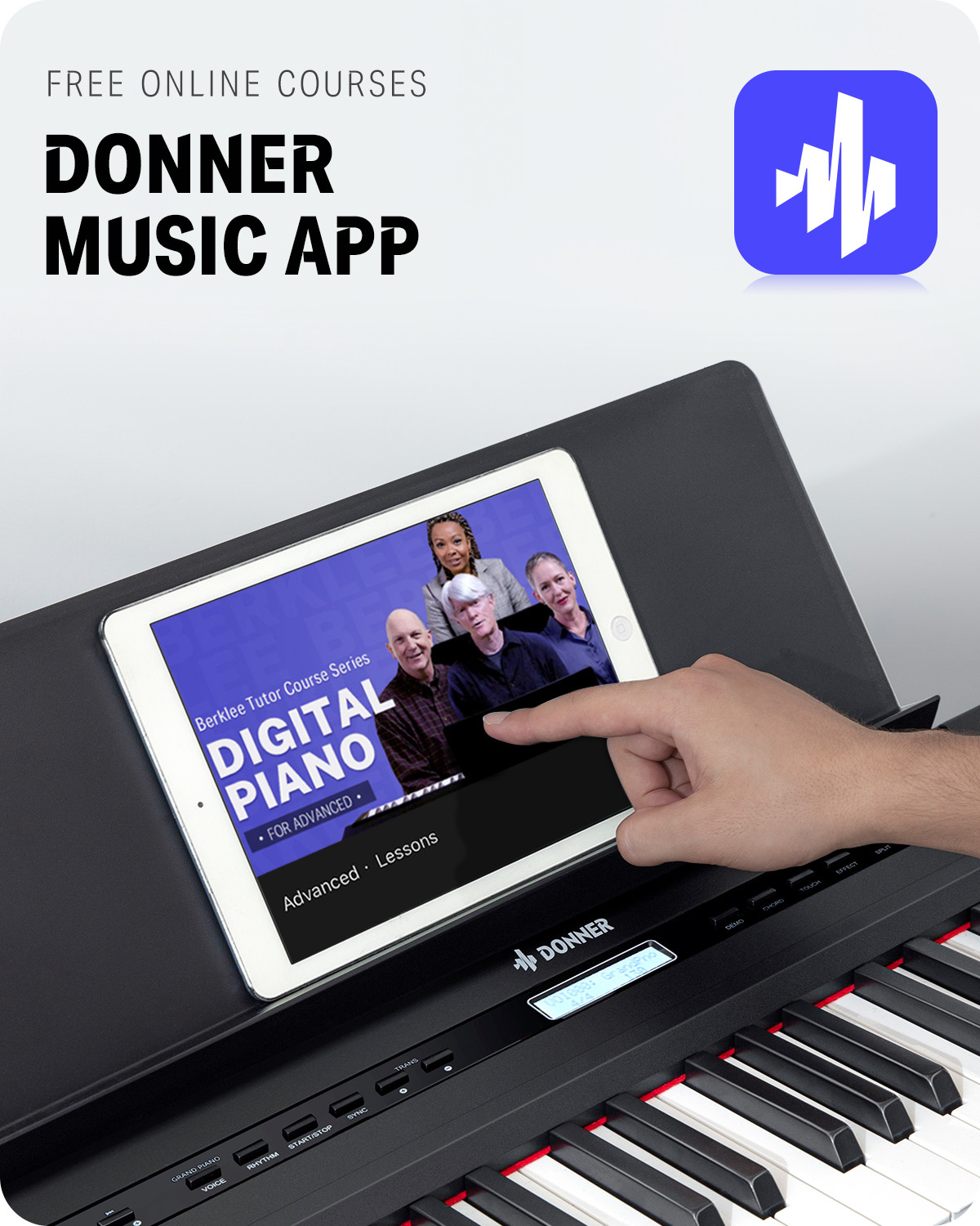 🎹 Donner DEP-20 Digital Piano With Pedal 88 Weighted Key 238 Tone 128 Polyphony
