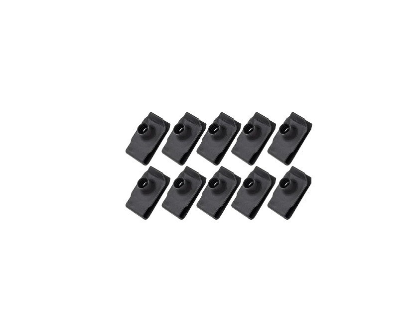 1/4-20 Body Clips - J Clip - No Bolts - 10 Pack - IMCA NHRA Brand New