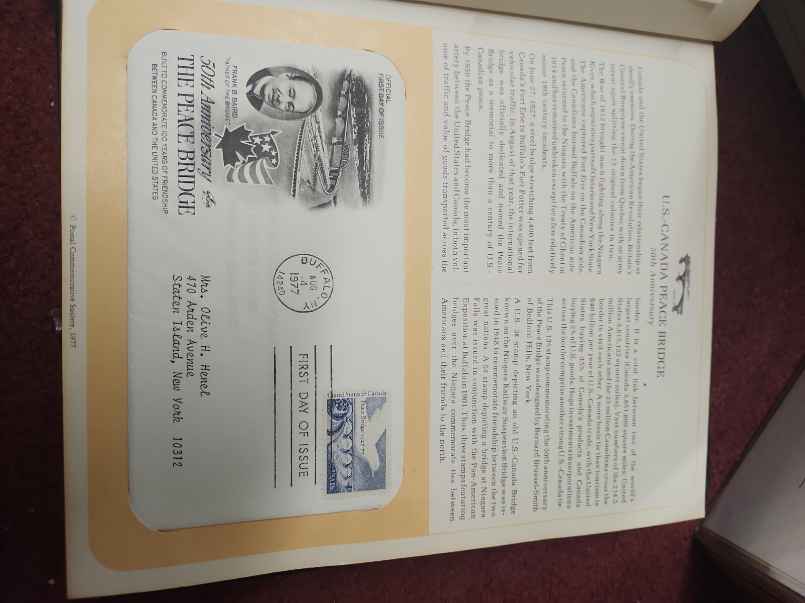 First DAY Postal Commemorative Society Stamp Book Covers Stamps 1975-77