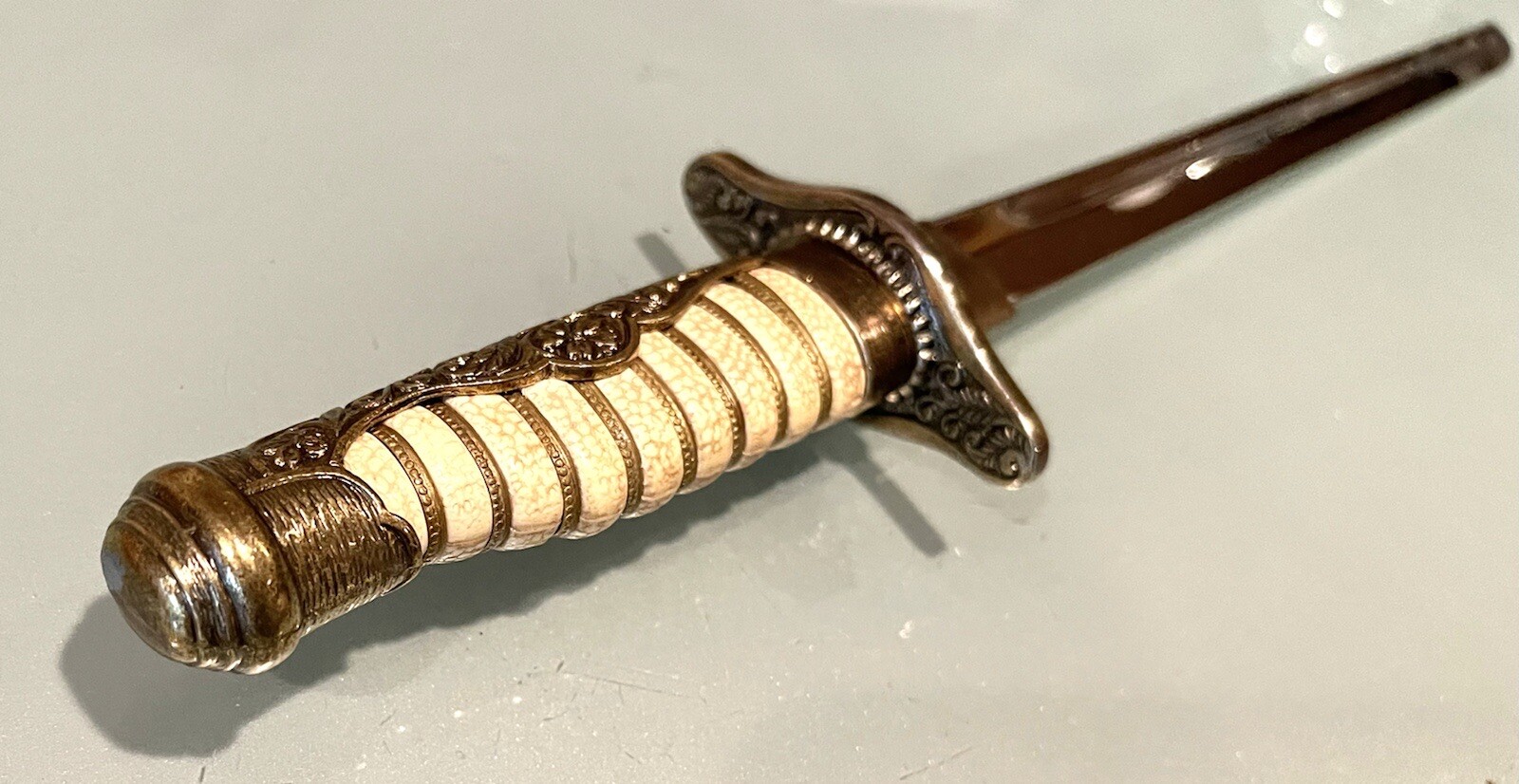 Vintage Unused Spain Quality Repro Japan WW2 Officer Tanto Daggef Knife Scabbard