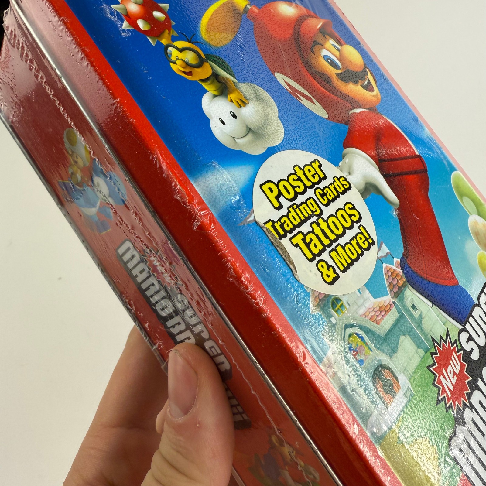 2010 Nintendo Enterplay New Super Mario Bros Wii Tin Sealed - 5 Fun Packs + More