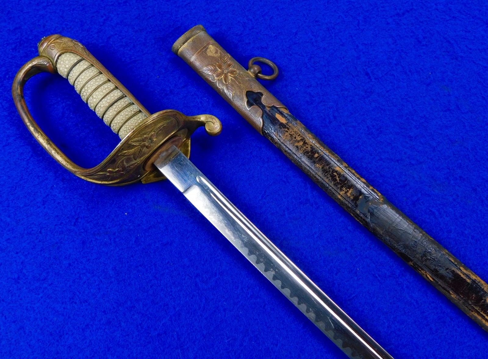 Japanese Japan WW2 Navy Naval Officer's Sword w/ Scabbard