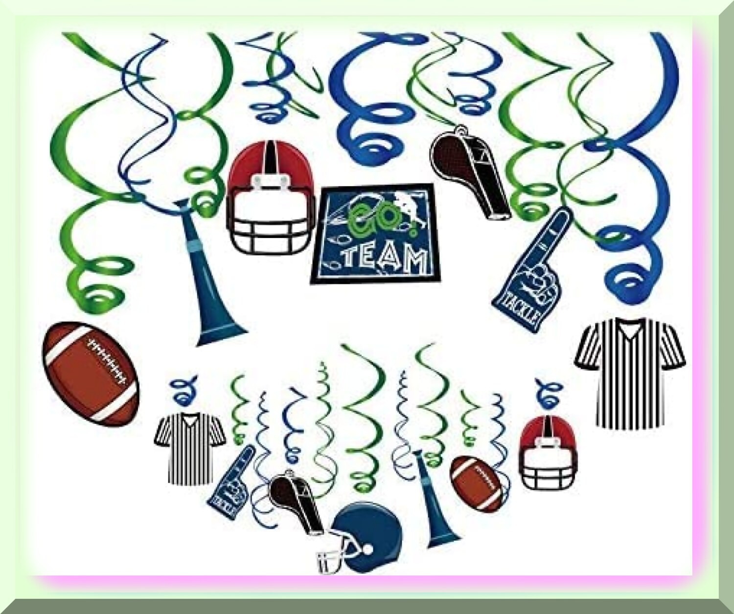 Football-themed party decorations for all ages