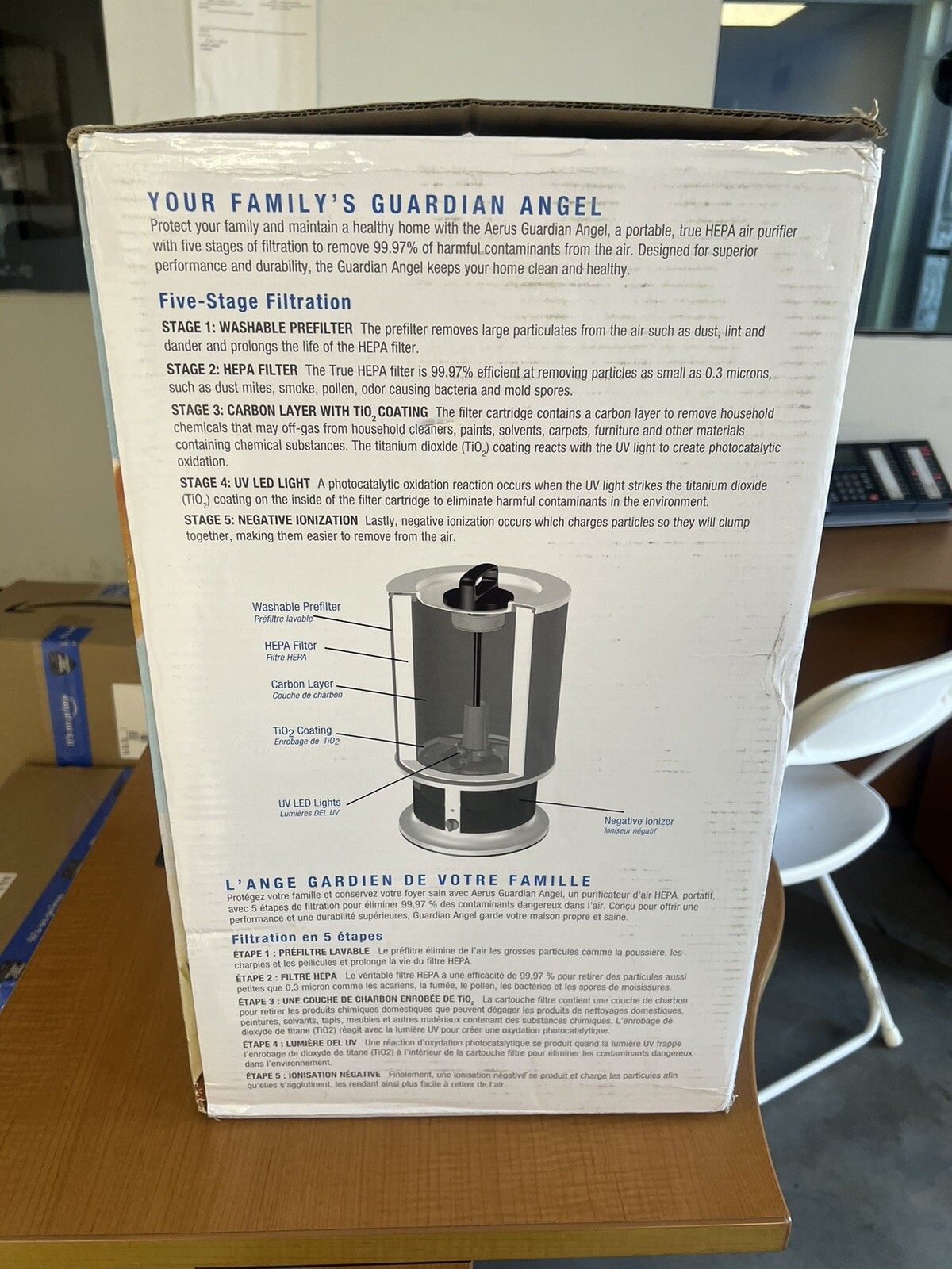 Aerus Lux Guardian Angel HEPA Air Purifier NEW In Box And FAST Ship!!