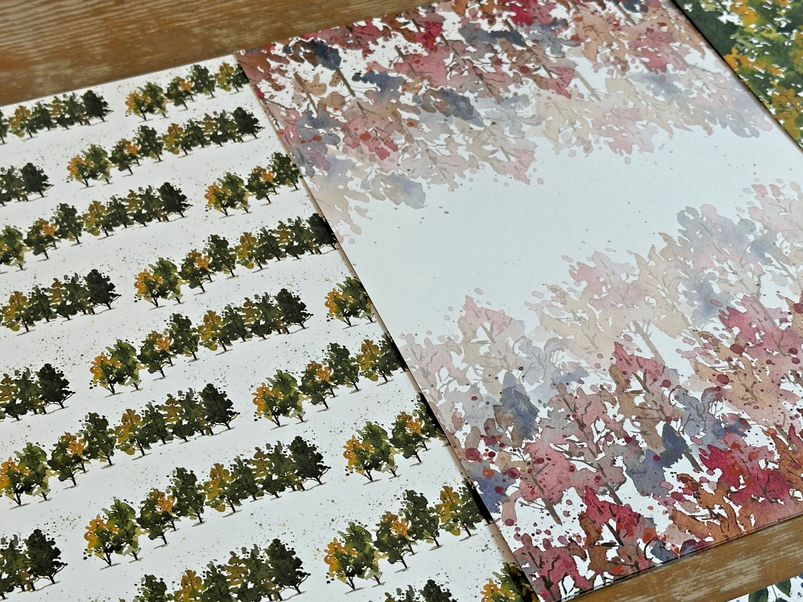 Stampin' Up DSP Fine Art Floral, Beauty of the Earth, You're a Peach DSP 12 x 12