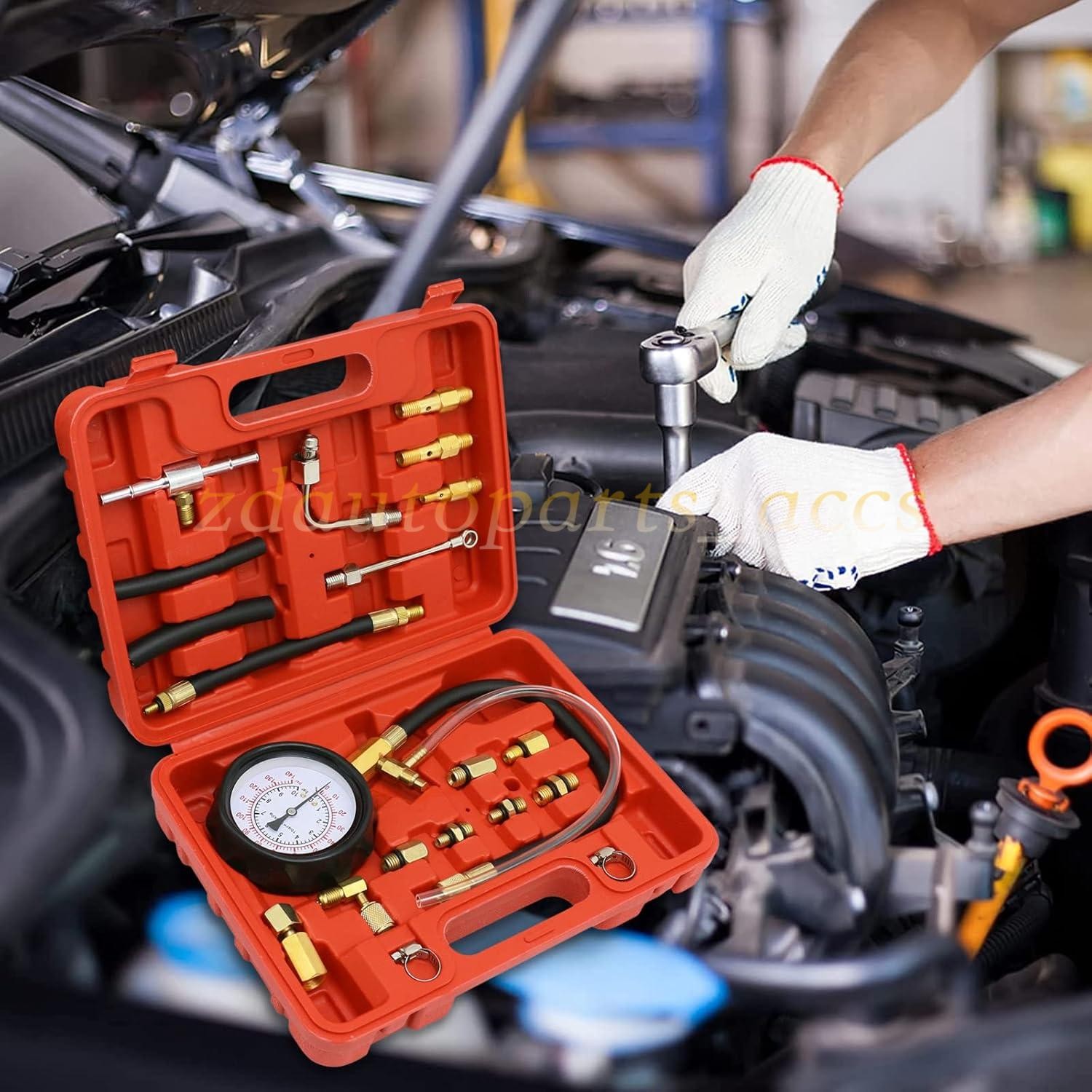 0-140 PSI Fuel Injection Pump Pressure Tester Injector Pump Pressure Gauge Set