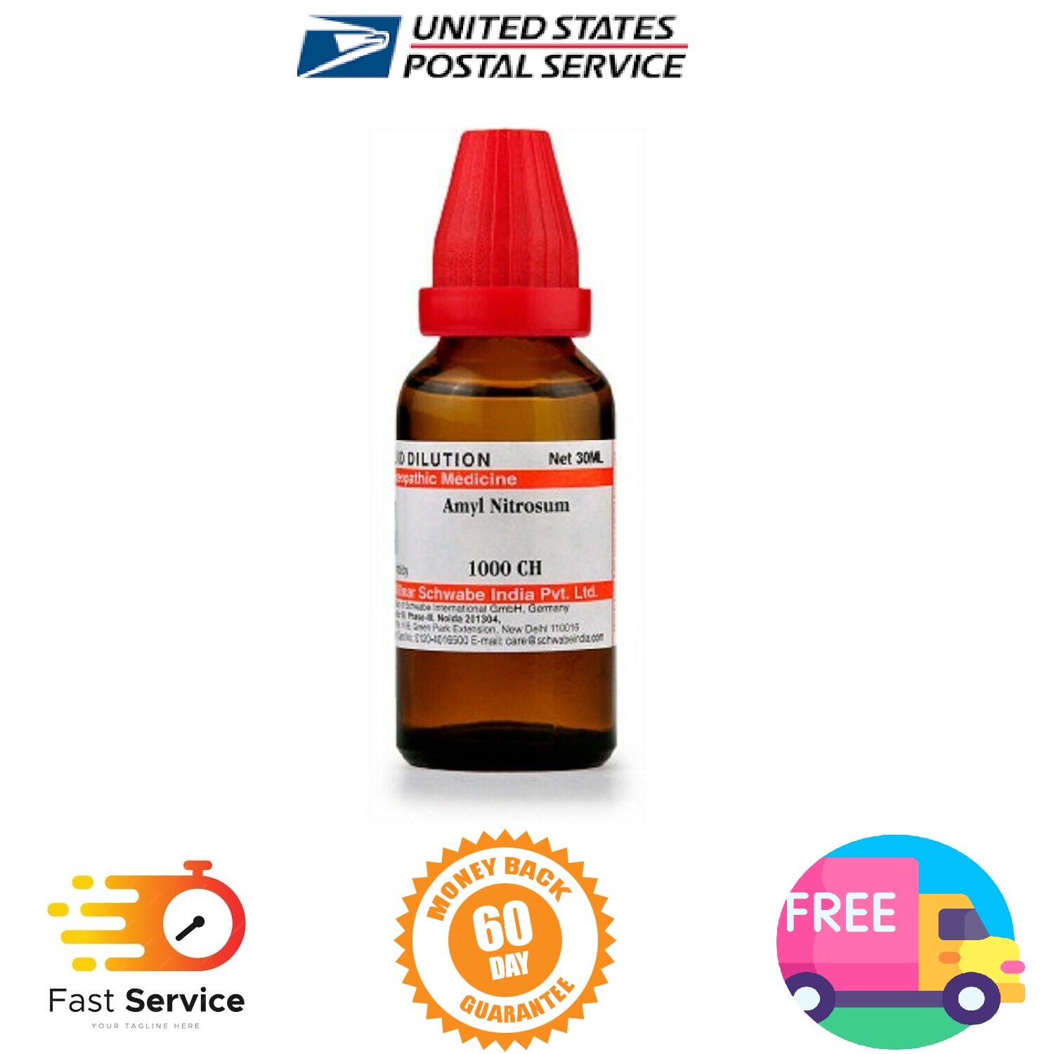 Willmar Schwabe Homeopathy Amyl Nitrosum (30 ML) (Select Potency)