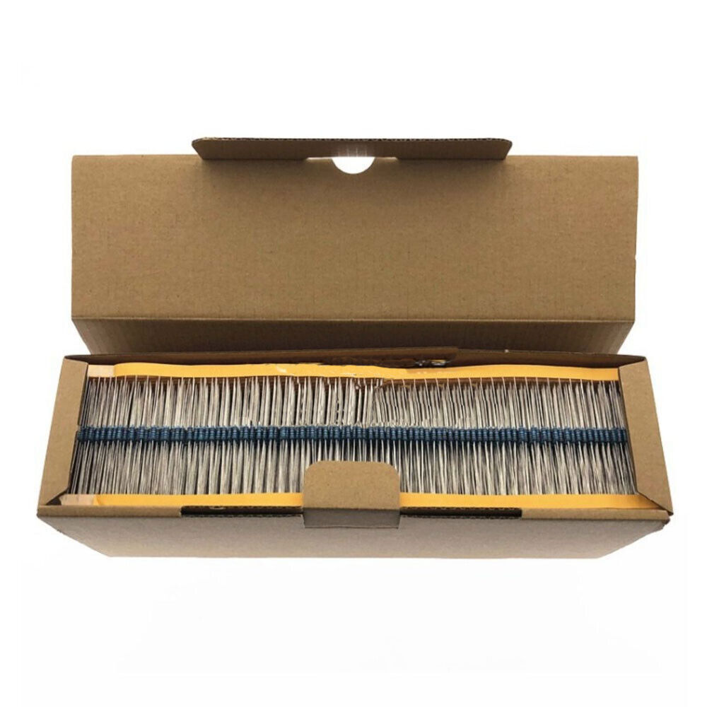 2W Metal Film Resistors 2 Watt 1% Tolerance 1 Ohm-10 MOhm Pack: 20/ 60/100/300