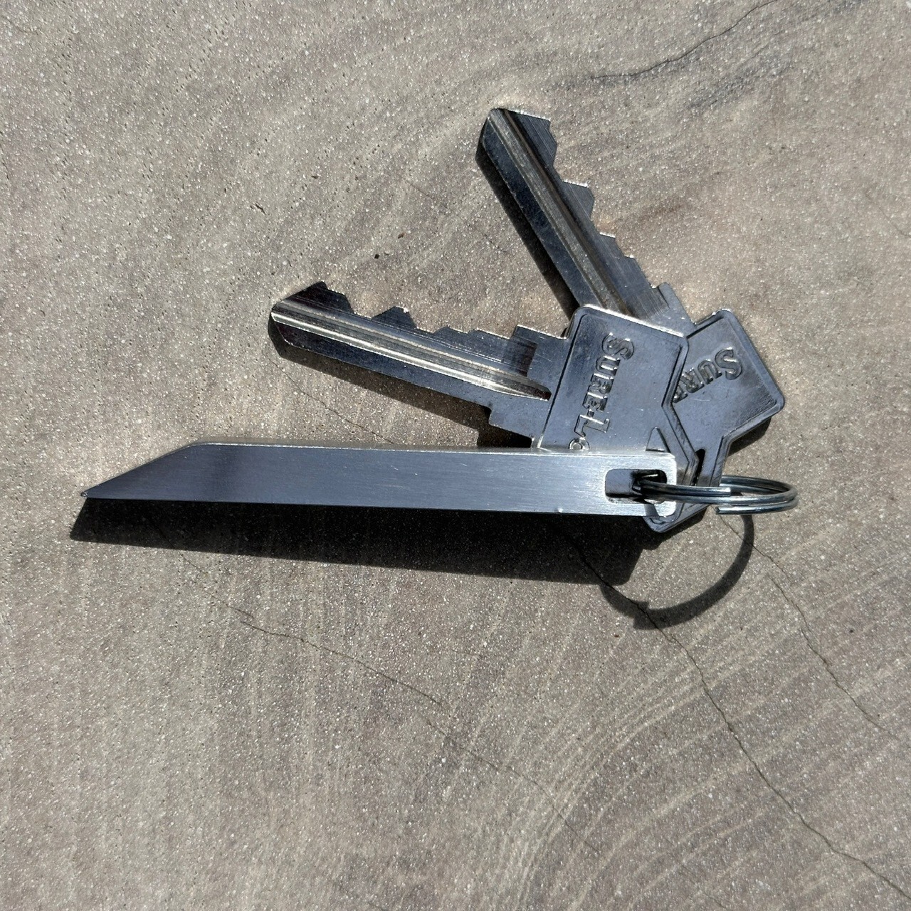 EDC Stainless Steel Pry Bar 2 Pack - Heavy Duty Mighty & Mini Keychain Prybar