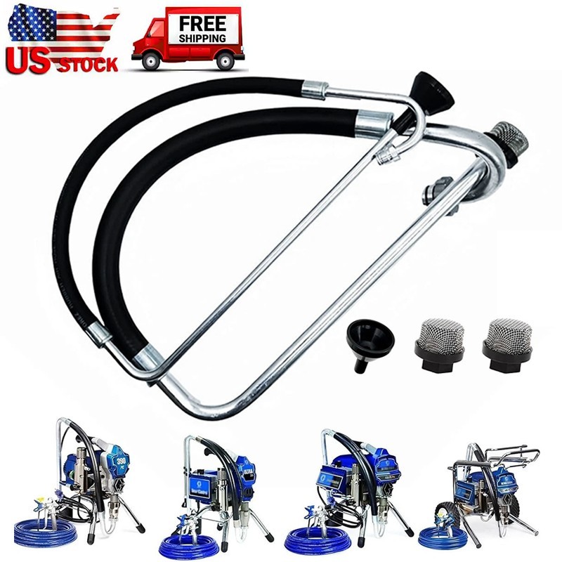 For Graco 390 395 490 495 Airless Paint Sprayer Suction Hose Tube Reflux Line US