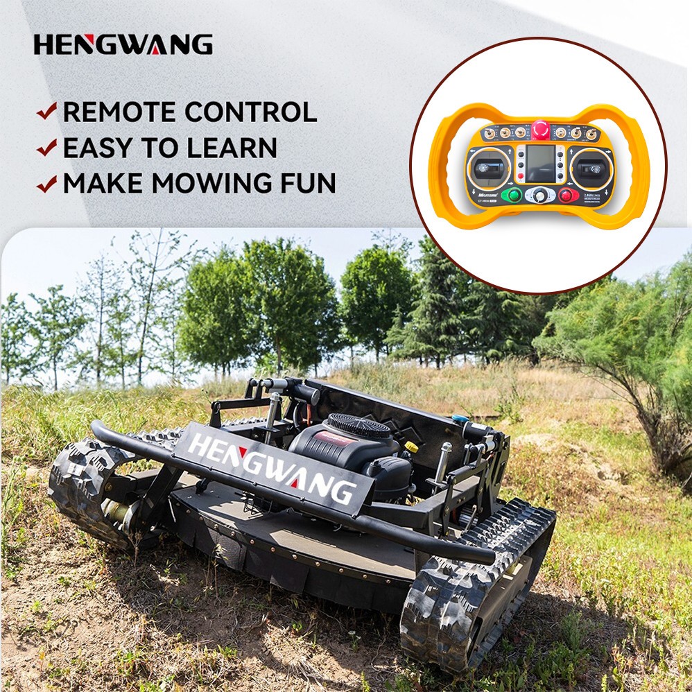 New 22 hp remote control off-road tank lawn mower with adjustable mowing height