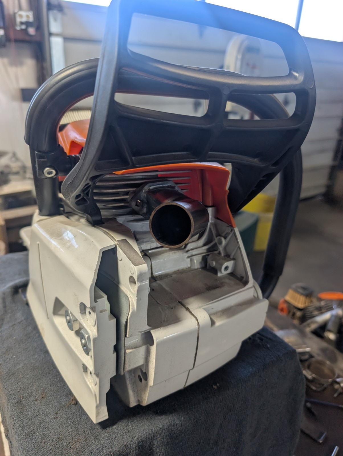 Straight Pipe Echo CS-590 Chainsaw Muffler Exhaust CS Ported 590 600 620 screen