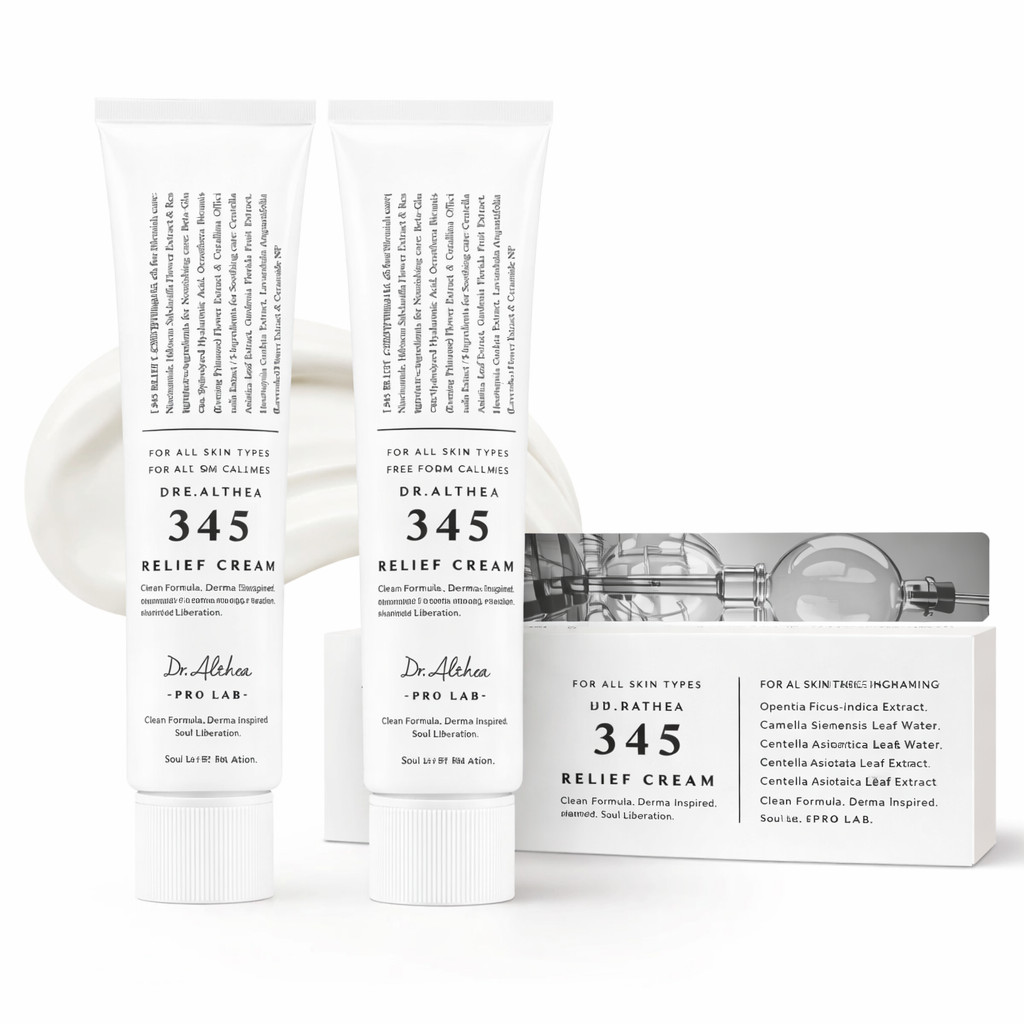 Dr. Althea 345 Relief Cream 1.69 Fl Oz Soothing Moisturising Face Cream for Skin