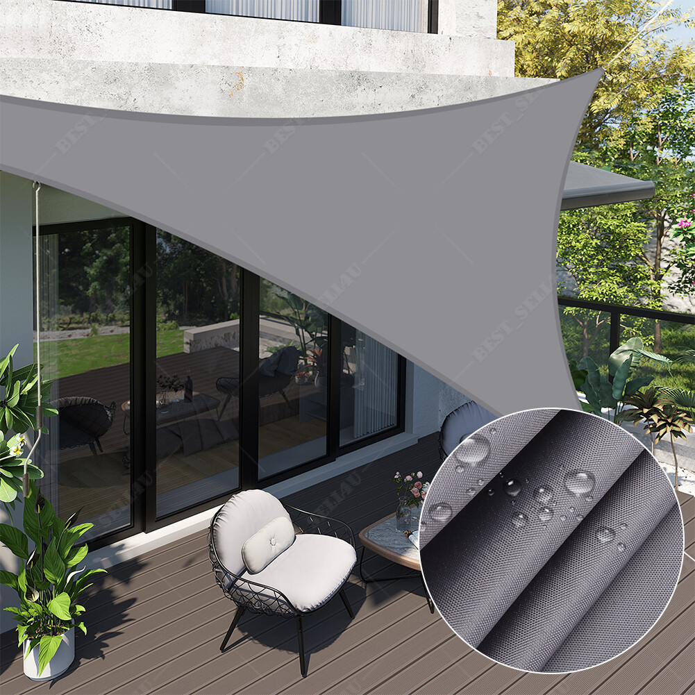 Waterproof Shade Sail Patio Awning Outdoor Garden Pool Sun Canopy Shelter Cover