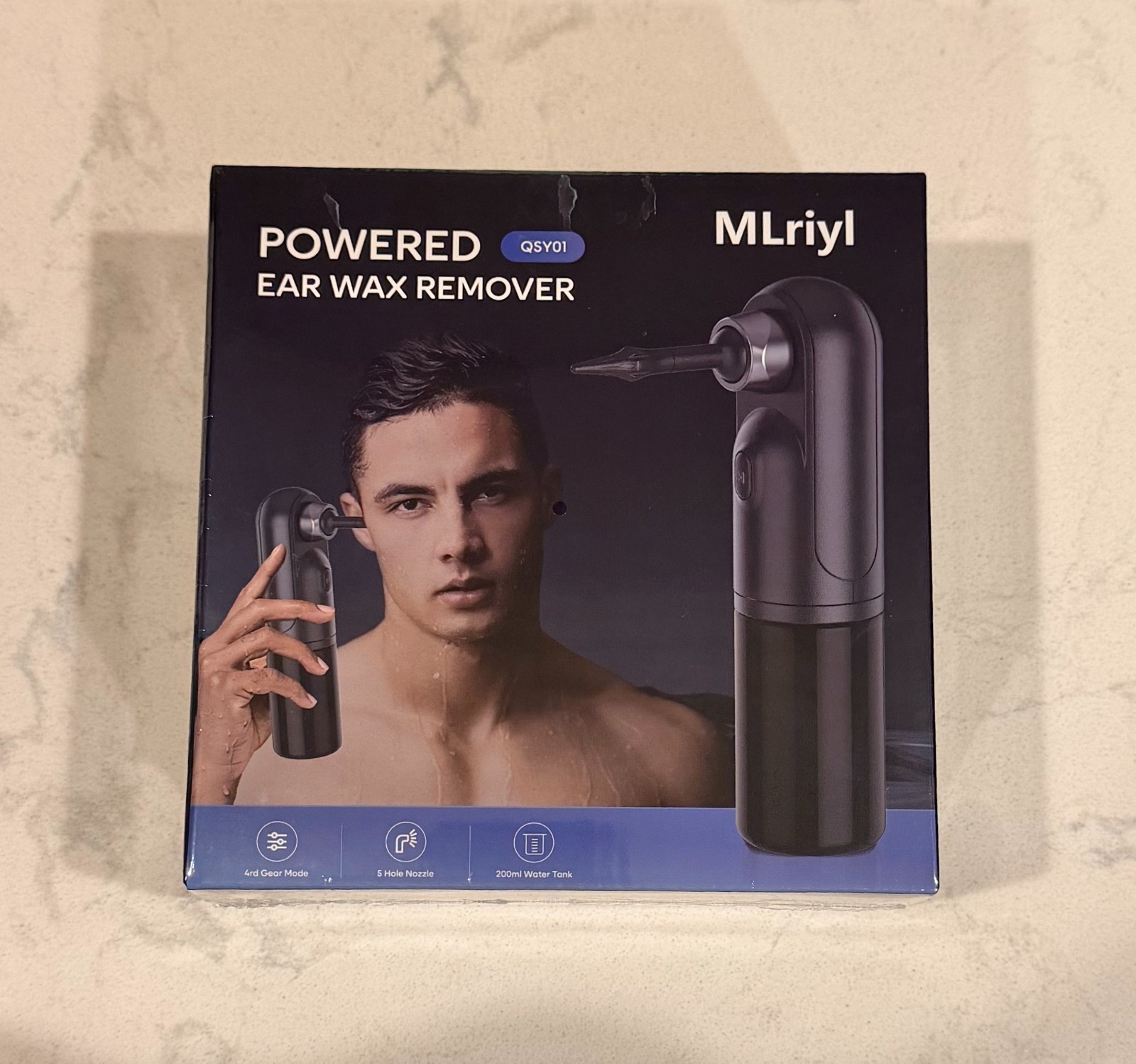 Electric Ear Wax Removal Retractable Water Ear Wax Cleaner Kit 4 Pressure Modes