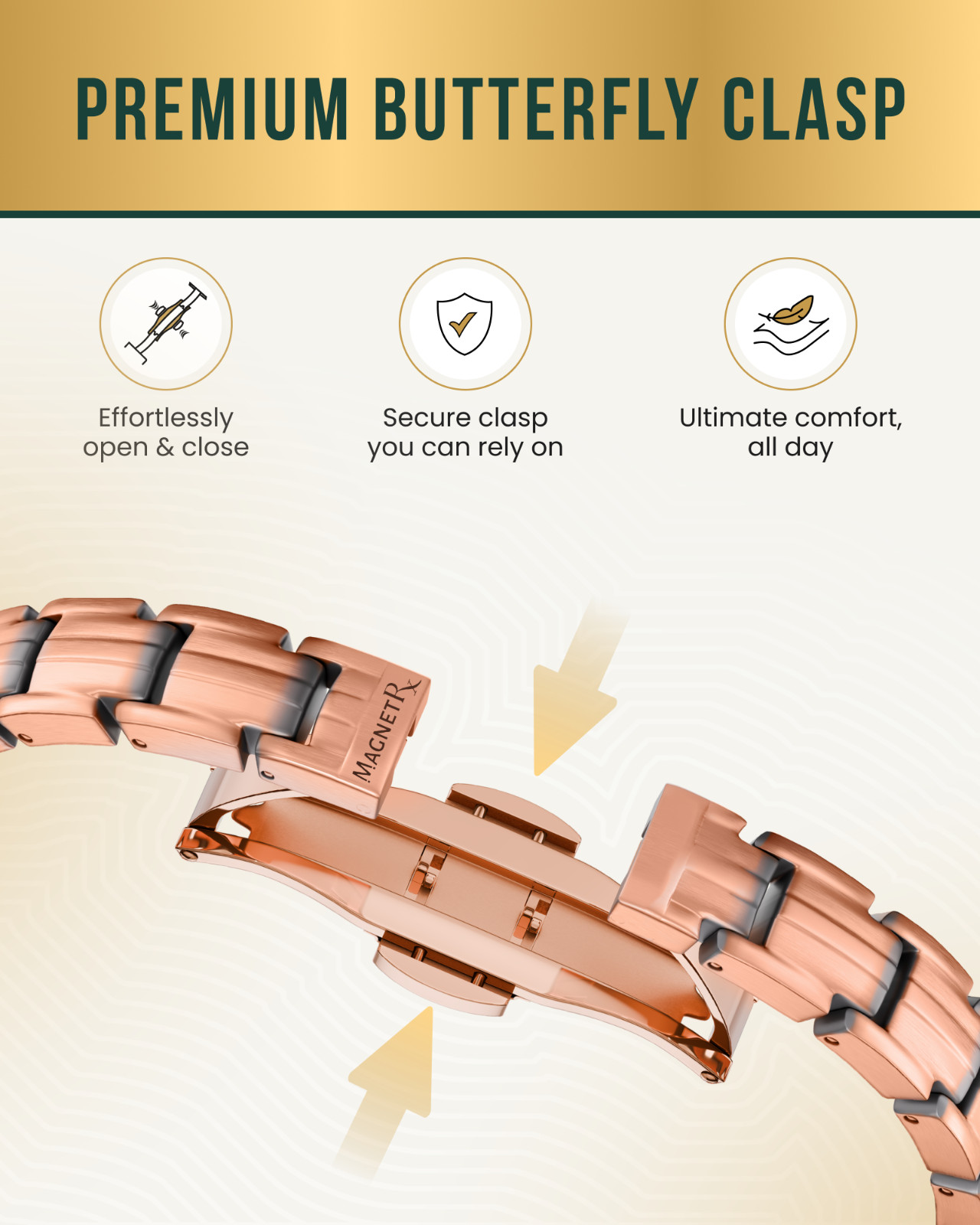 MagnetRX® Magnetic Copper Bracelets for Women Ultra Strength Magnetic Bracelets