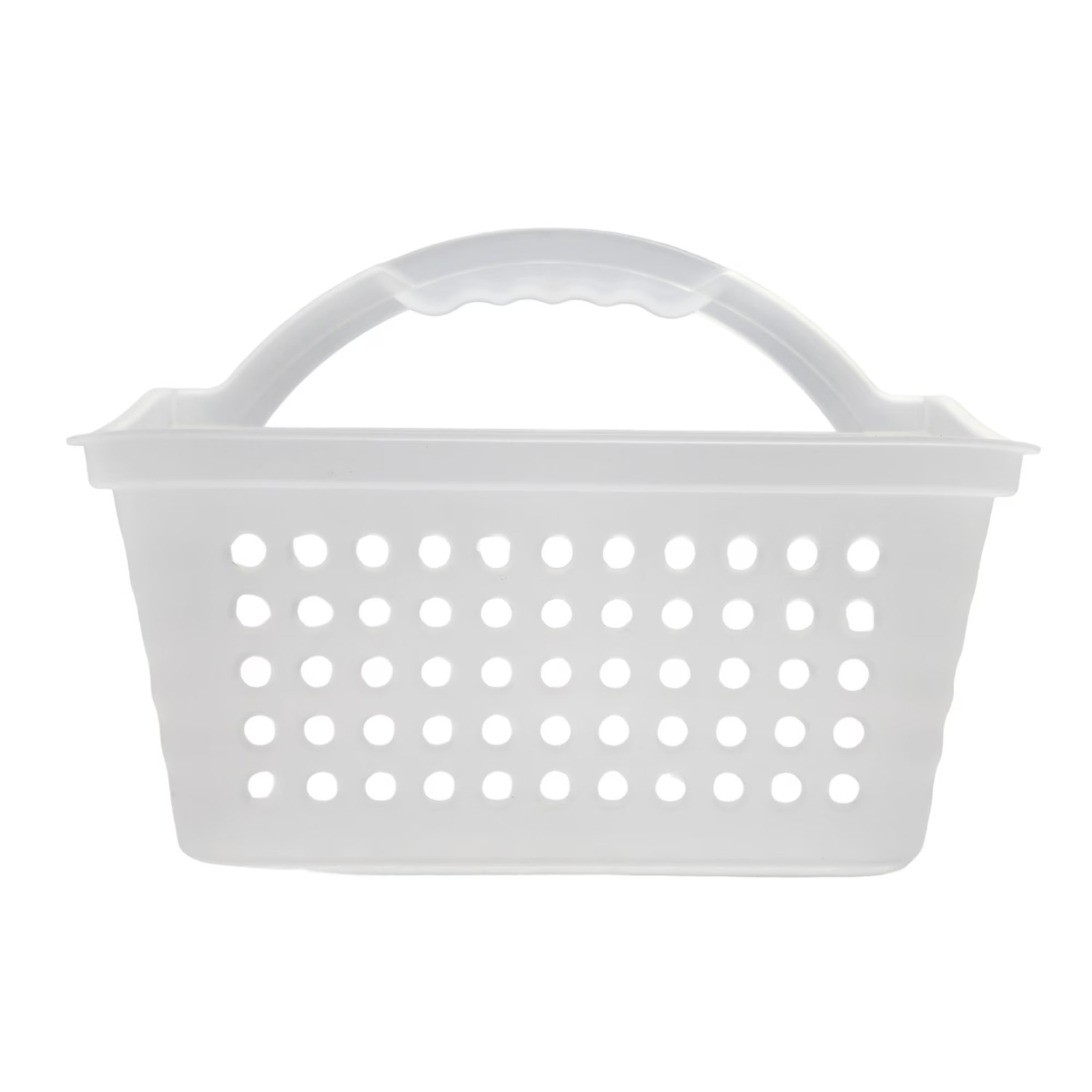 Mainstays Small Portable Shower Caddy Frost Plastic.Free shipping