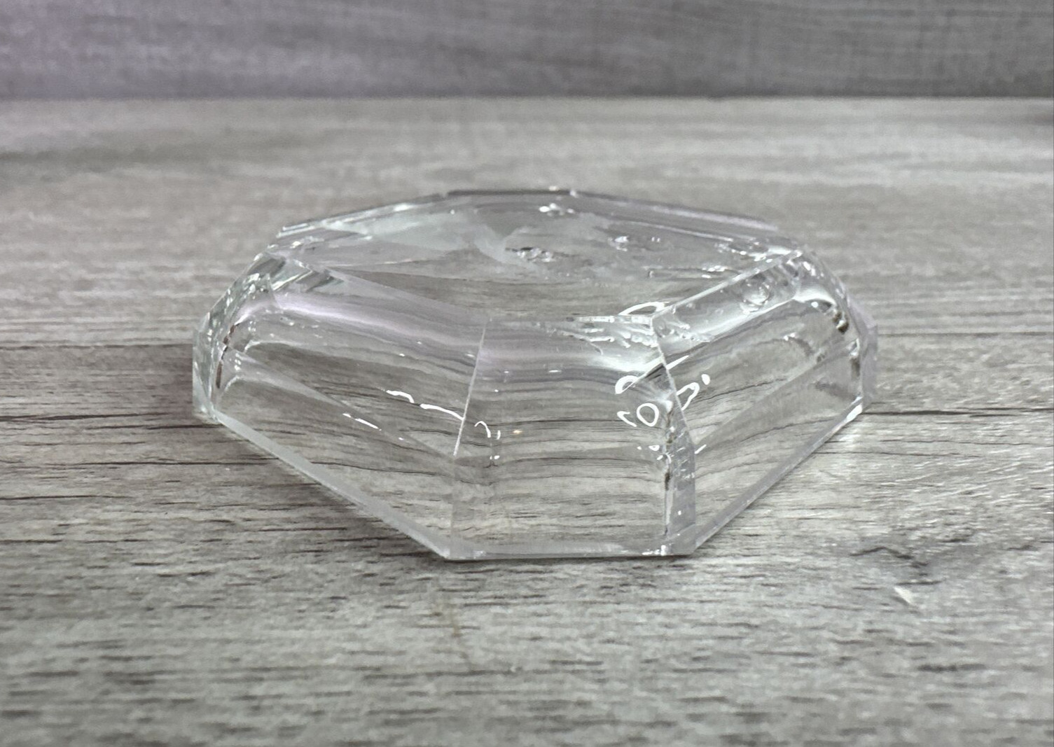 Vintage Intaglio Crystal/ Glass Boy w/bubbles Salt Cellars Heinrich Hoffman