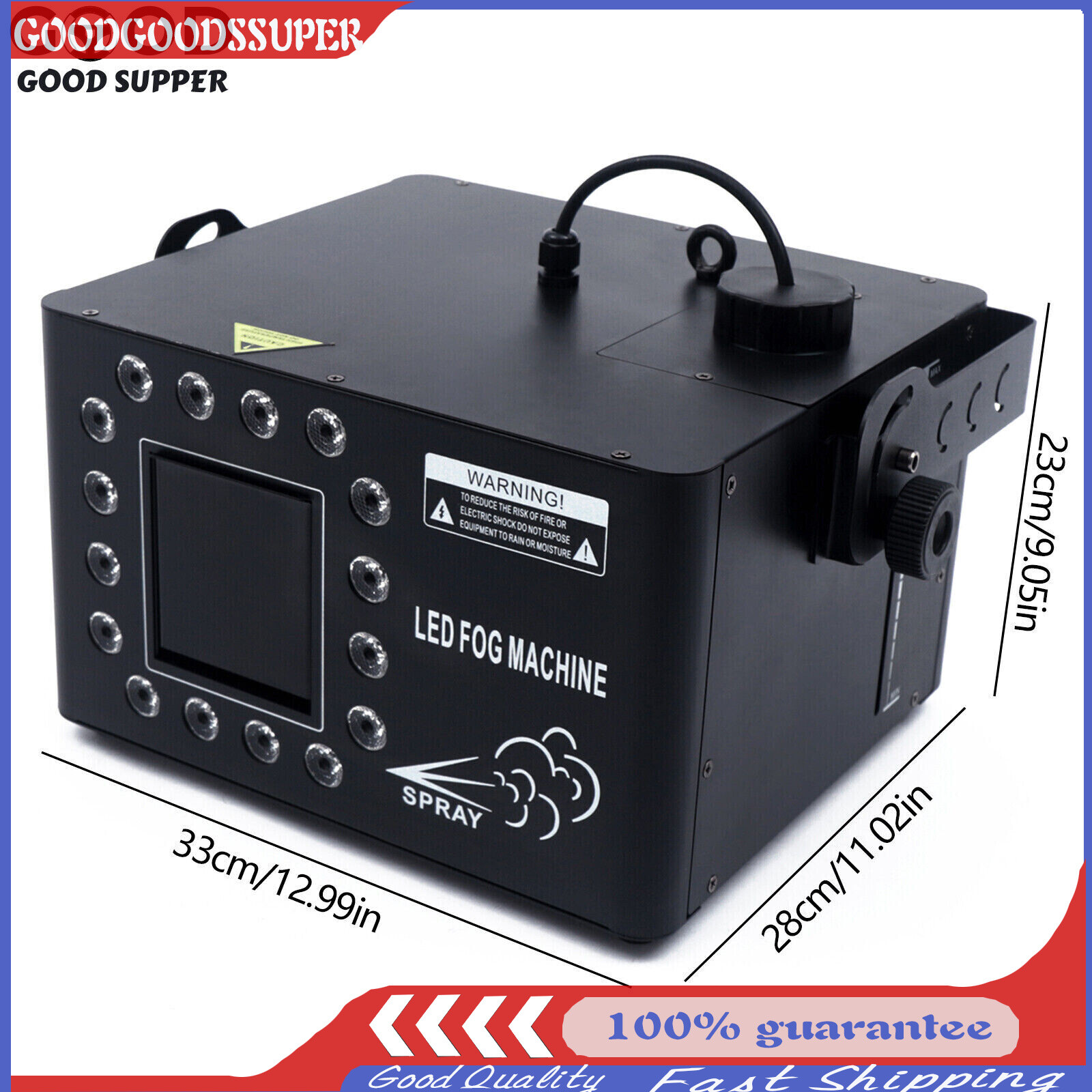 1500W Low Profile Hazer Haze Smoke Machine DMX Theater DJ Party Stage Effect