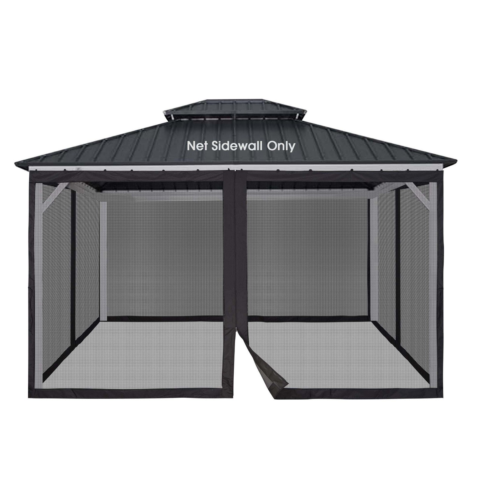 Yescom 10x12ft Gazebo Replacement Mosquito Netting with Zipper for Canopy
