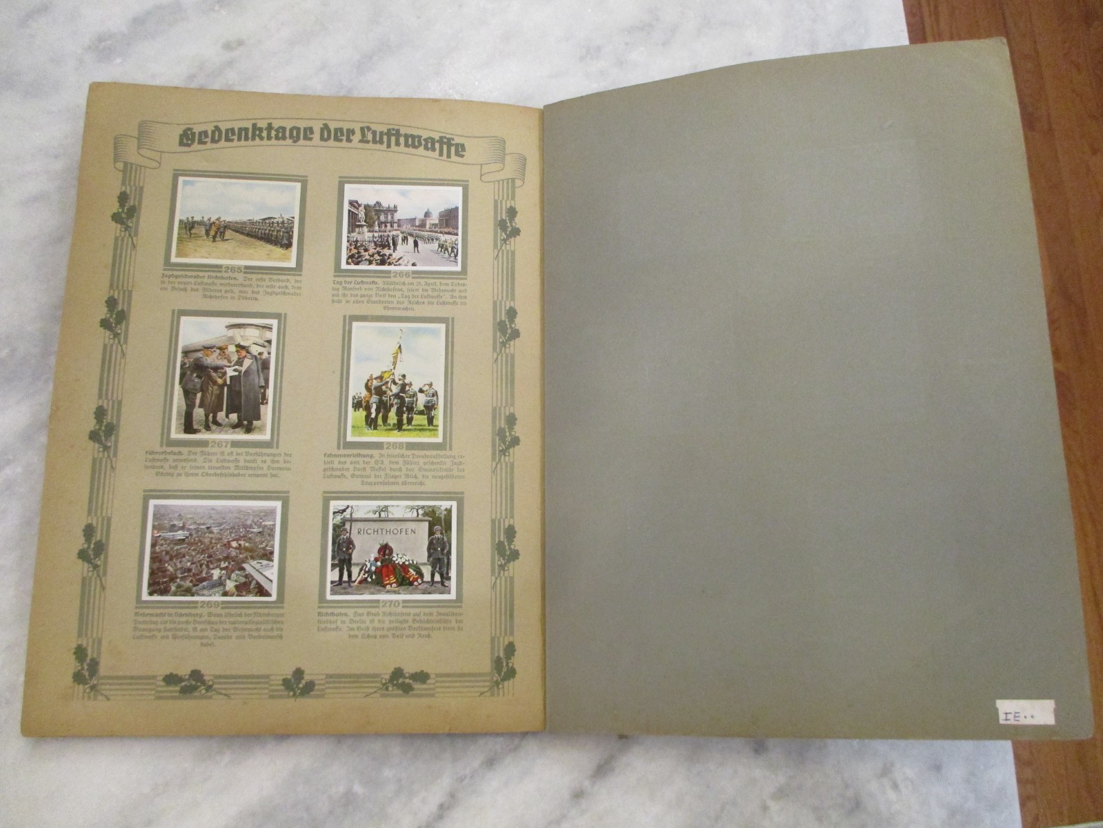 DIE DEUTLCHE WEHRMACHT - CIGARETTE CARDS PHOTO ALBUM - 1936 GERMAN - COMPLETE