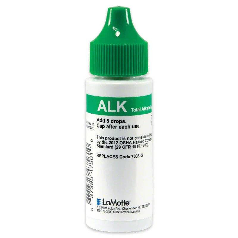 LaMotte 7039-G ALK Total Alkalinity reagent 30 ml, Exp 11/2026 or later