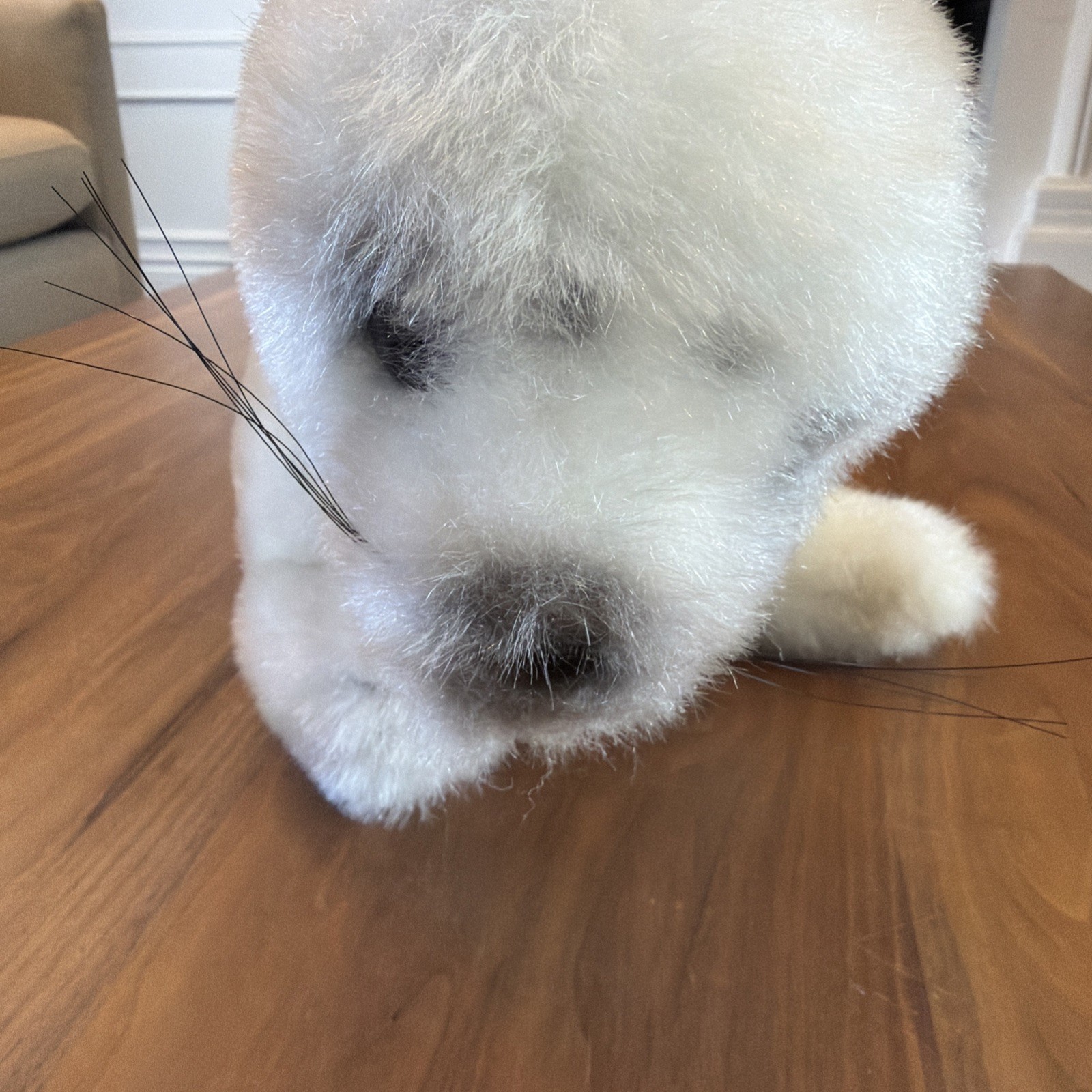 R. DAKIN 1982 Vintage Seal 21” Plush Soft Toy Stuffed Animal Cream RARE HTF EUC