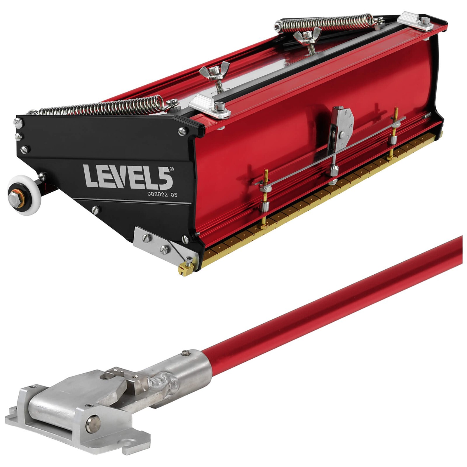LEVEL5 Drywall Tool 12" Flat Box w/ 42" Standard Handle | 4-566