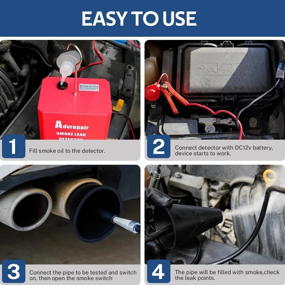 Automotive EVAP Smoke Tester Machine Car Vacuum Pipe System Smoke Leak Detector