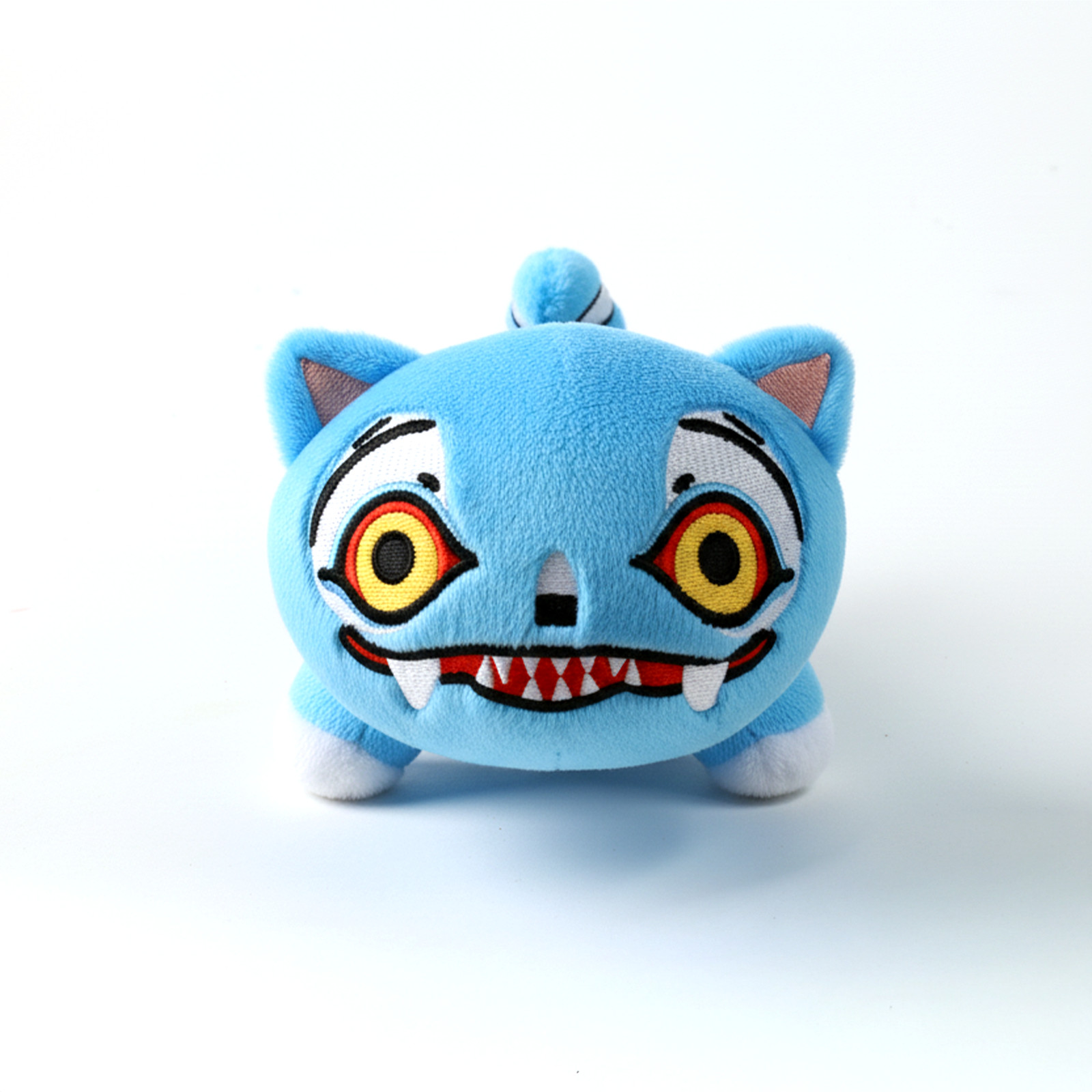 Derpy Blue Tiger Minhwa Plush - 7 Inch Plush WITH FREE KEYCHAIN