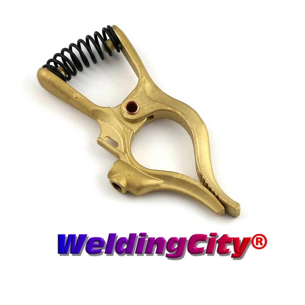WeldingCity® 300A Arc Welding Tweco-type Crocodile Ground Clamp Brass US Seller