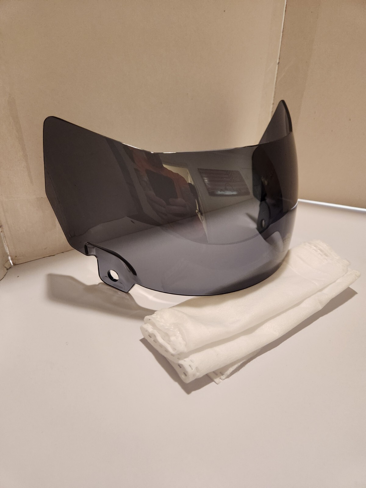 LIGHT SMOKE TINTED SPEED FLEX & F7 Full Size Football Helmet Oculus Visor +Clips