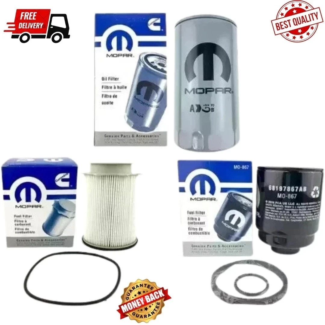 2013-2018 RAM 2500 3500 4500 5500 6.7L DIESEL OIL FUEL FILTER KIT MOPAR GENUINE