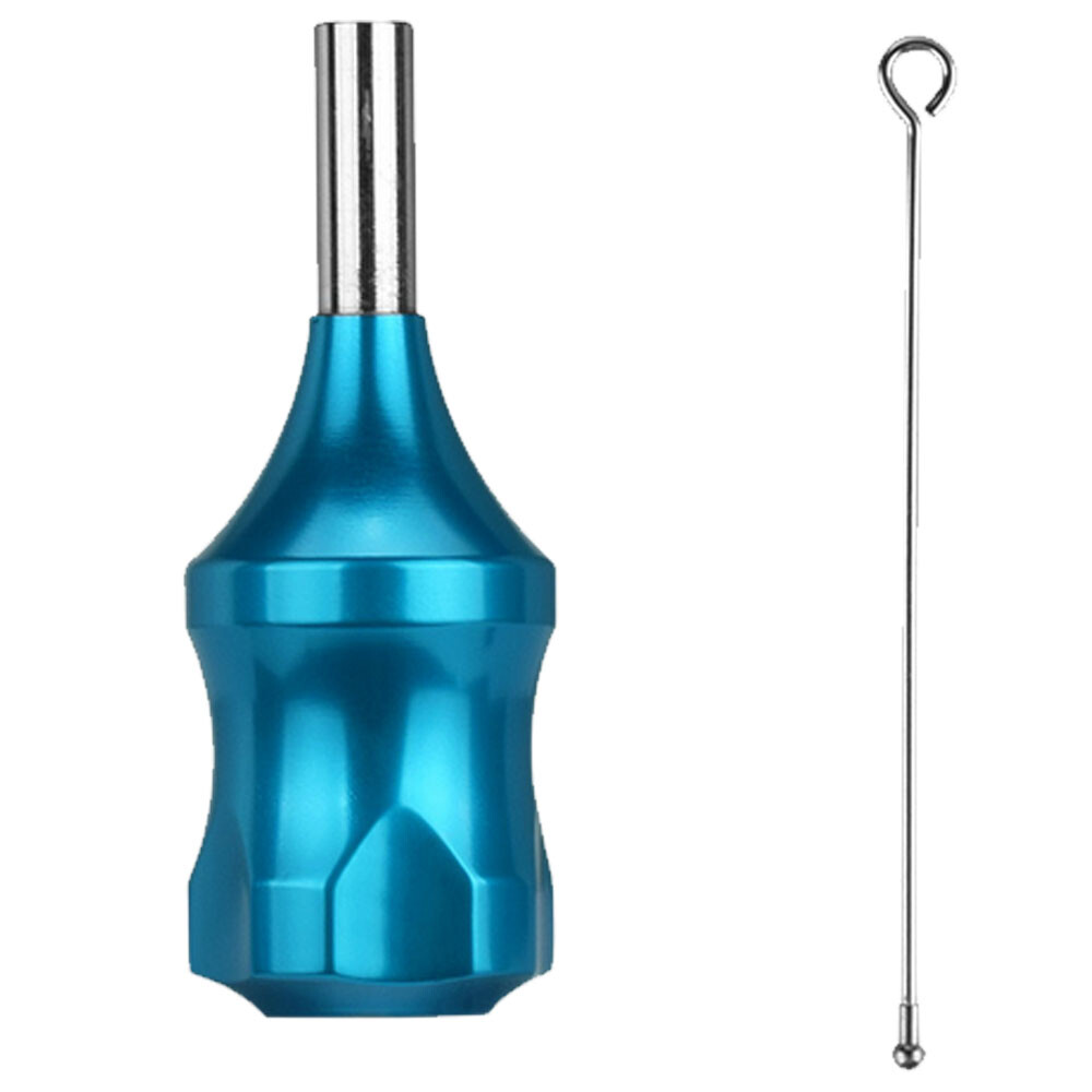 Light Blue 30mm Tattoo Zinc Alloy Cartridge Grip With 78mm Needle Plunger NEW