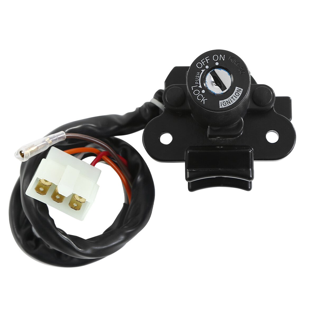Black Ignition Switch with Lock Key Fit For Kawasaki ZX6R 2000-02 ZX9R 1994-2003
