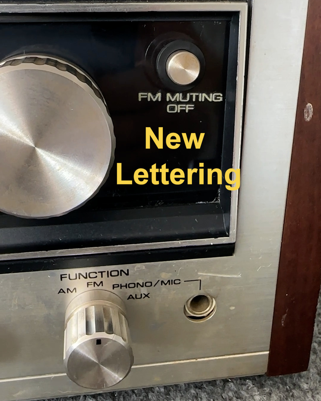 Pioneer SX-737 Glass Lettering Repair Kit