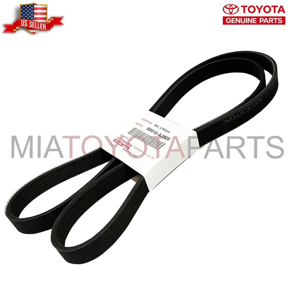 OEM Genuine Toyota Serpentine Drive Belt 90916-A2026 Avalon Camry Highlander