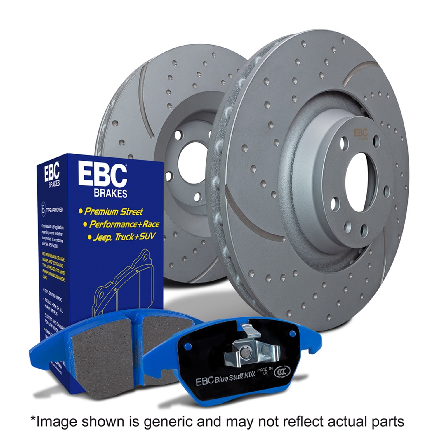 EBC for S6 Kits Bluestuff Pads and GD Rotors S6KF1107