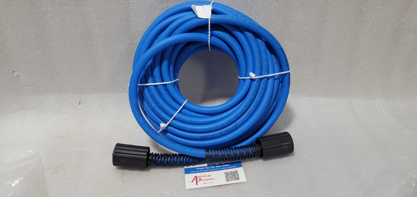 UBERFLEX Kink Resistant Pressure Washer Hose 1/4" x 50' 3,100 PSI