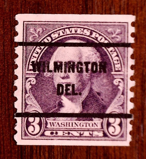 JM:US PRECANCEL BUREAU COMPLETE DELAWARE SINGLES LISTING, PICK AND CHOOSE