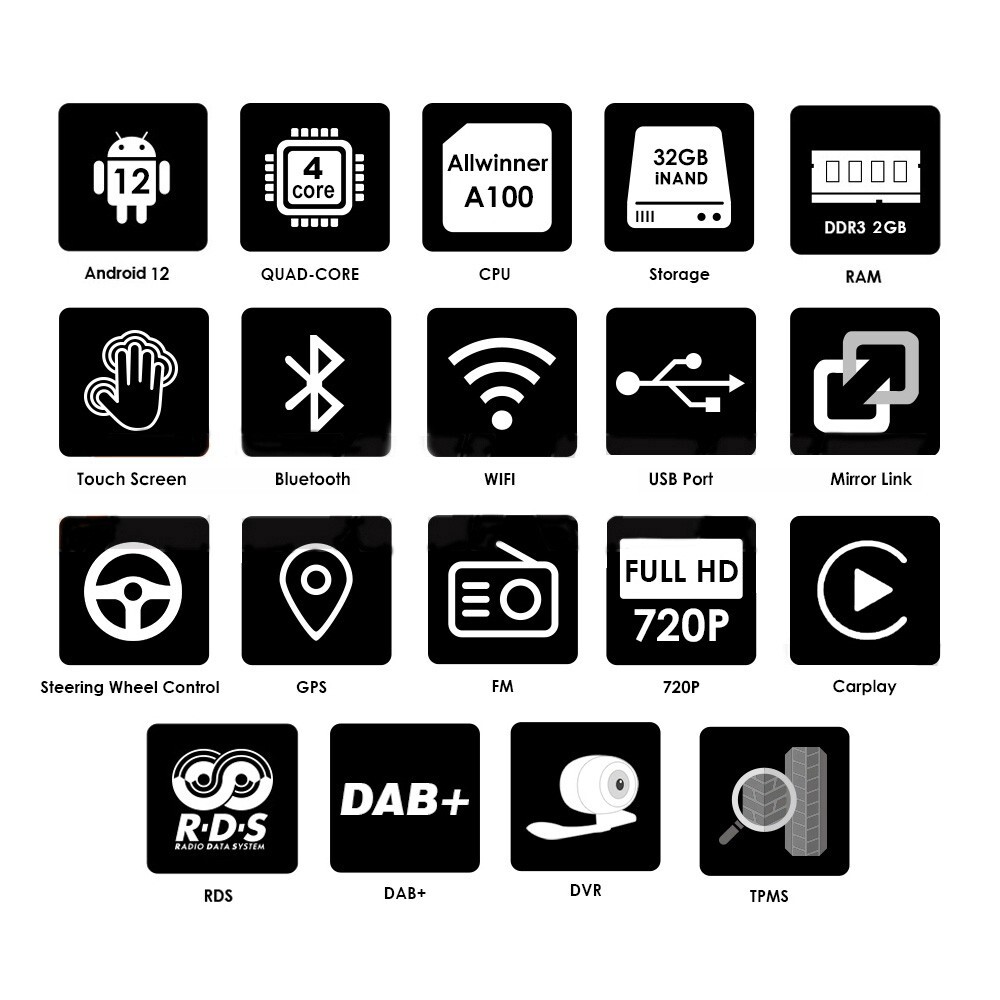 Apple Carplay Android 9.7" Car Stereo GPS Radio WiFi For DODGE Durango 2014-2020