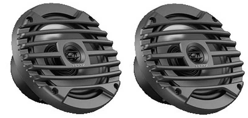 Hertz 6.5 inch marine grade speakers 6 1/2" 90 watt charcoal colored speaker