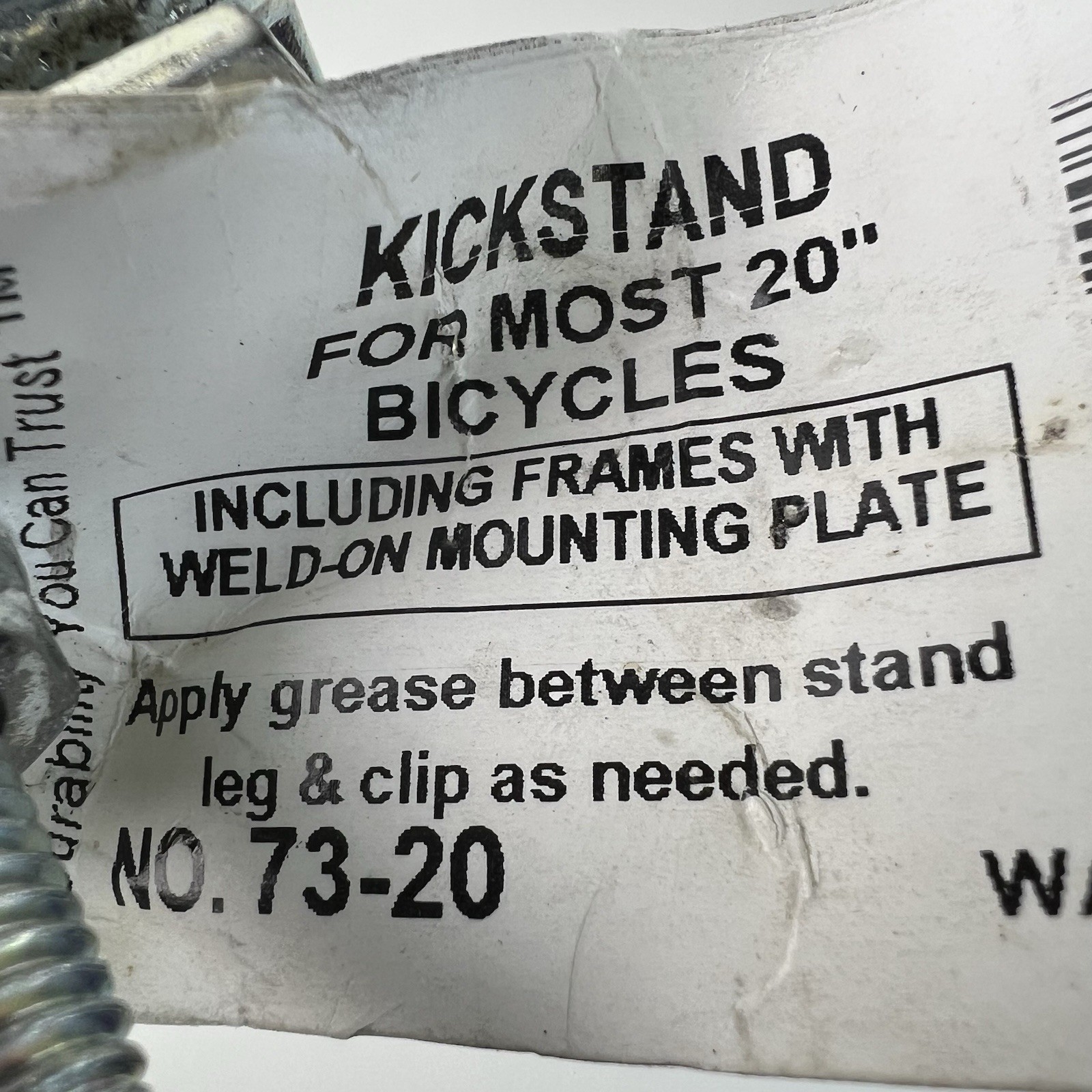 WALD KICKSTAND 73-20 FOR MOST 20" BICYCLES VINTAGE NOS
