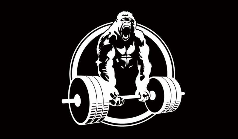 Fitness Banner Flag 3x5ft Sign Poster Home Gorilla Gym Garage Workout Equipment
