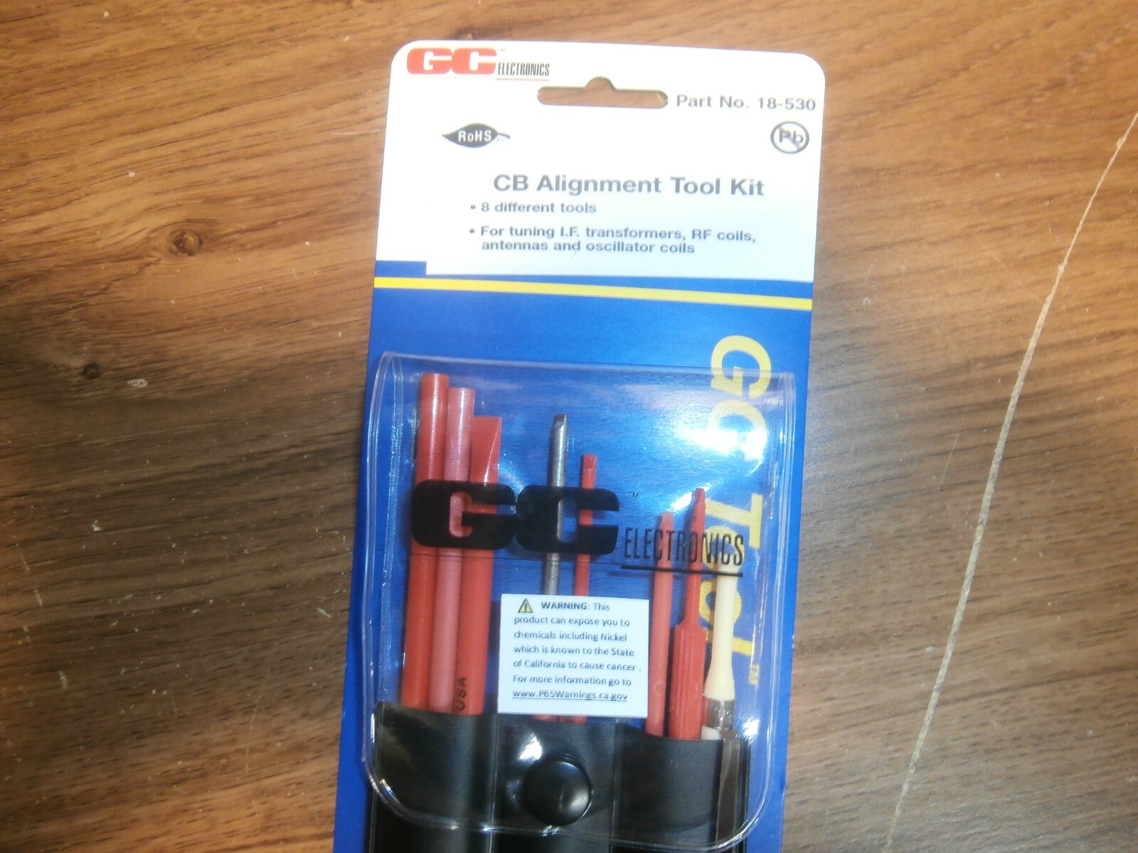 GC Electronics 18-530 CB TV Radio Alignment 8 Pc Tool Kit Assortment, NIP