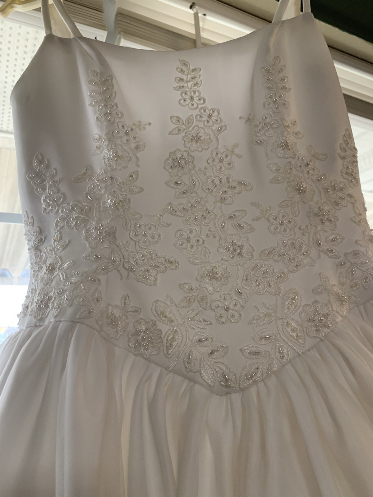 Vintage White Wedding Dress Bridal Originals Pearls Sequins Size 6 READ